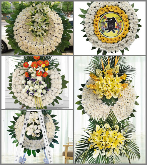 安徽阜阳市颍东区插花镇兰楼村花圈速递